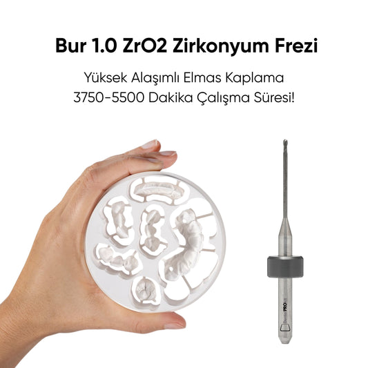 Sirona Bur 1.0 ZrO2 Mcx5 Zirkonyum Frezi