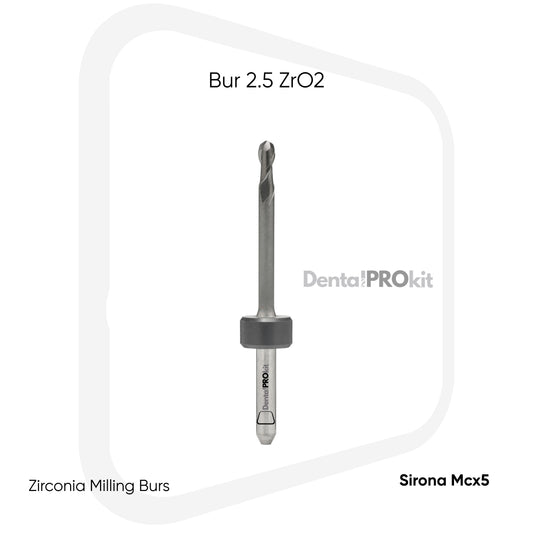 Sirona Bur 2.5 ZrO2 Mcx5 Zirkonyum Frezi