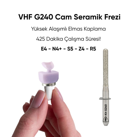VHF G240-R-35 Cam Seramik Frezi