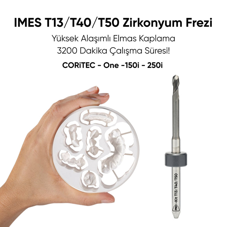 IMES T13/T40/T50 Ø:2.5mm Zirkonyum Frezi