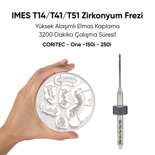 IMES T14/T41/T51 Ø:1.0mm Zirkonyum Frezi